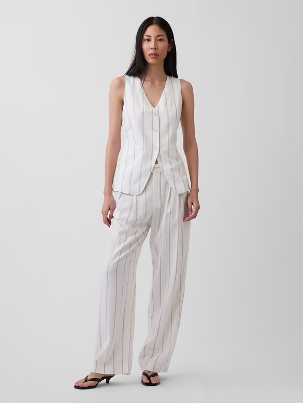 Gap Linen Blend Longline Blazer